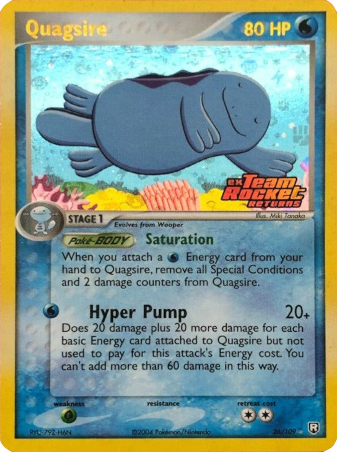 Quagsire (26/109) (Stamped) [EX: Team Rocket Returns] | Jomio and Rueliete's Cards and Comics