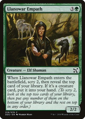 Llanowar Empath [Duel Decks: Elves vs. Inventors] | Jomio and Rueliete's Cards and Comics