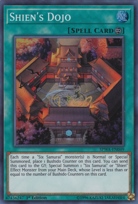 Shien's Dojo [SPWA-EN049] Super Rare | Jomio and Rueliete's Cards and Comics