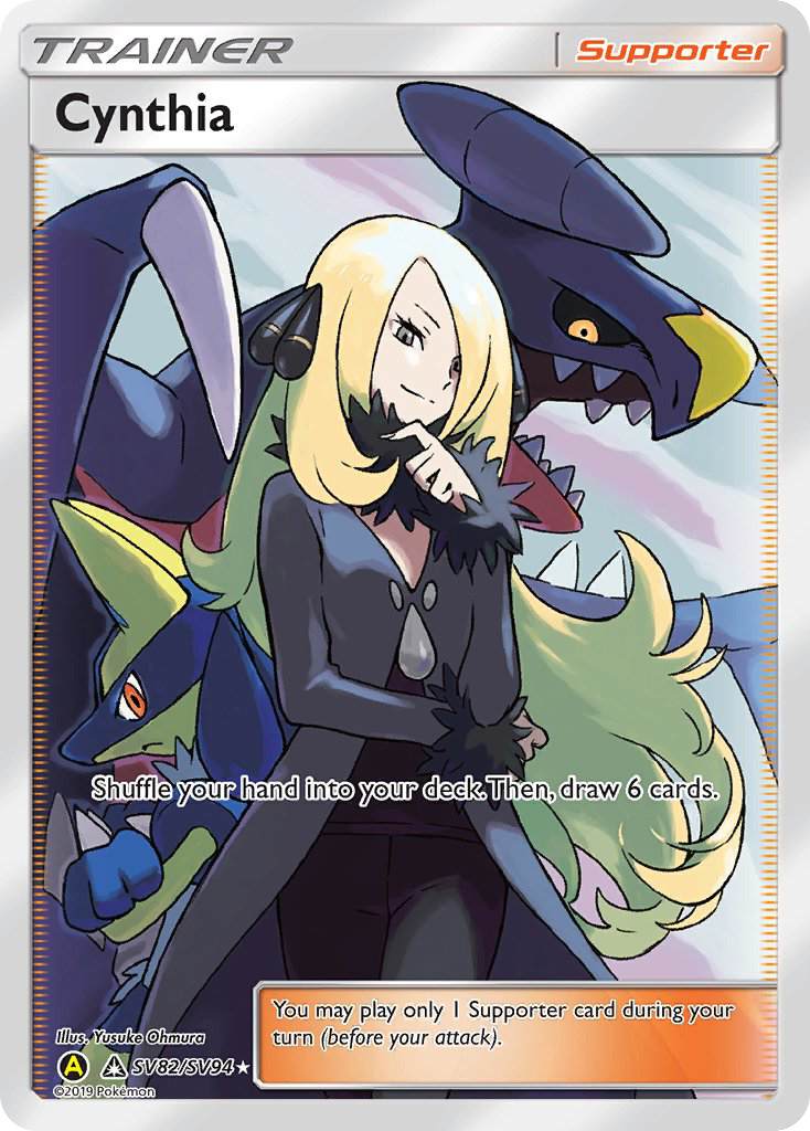 Cynthia (SV82/SV94) [Sun & Moon: Hidden Fates - Shiny Vault] | Jomio and Rueliete's Cards and Comics