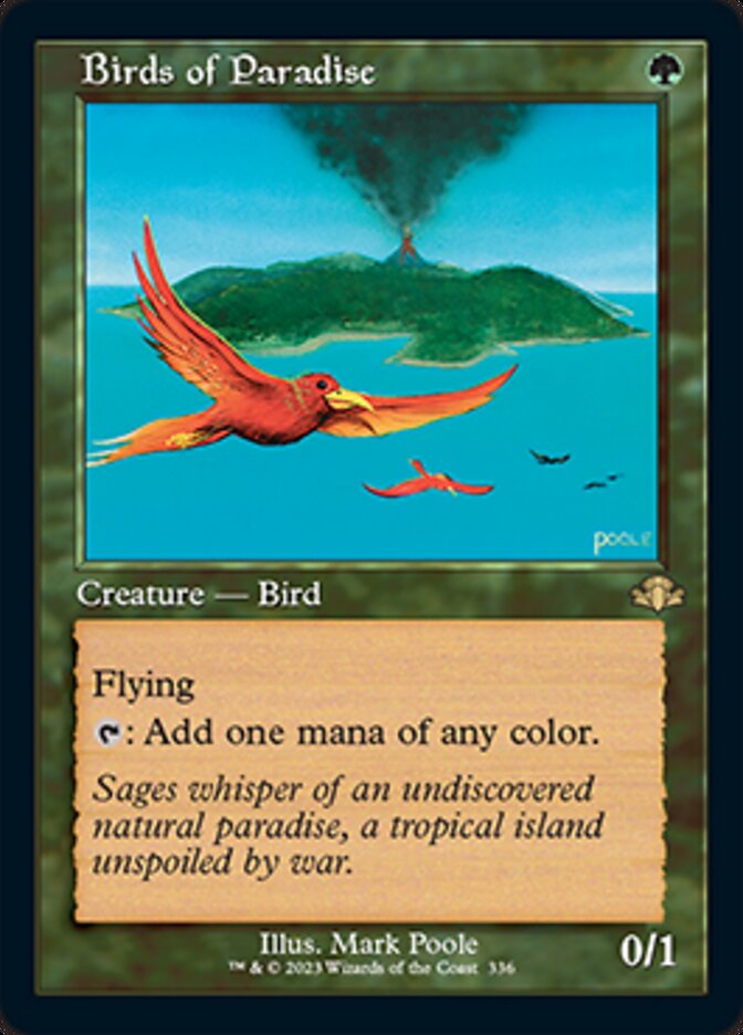 Birds of Paradise (Retro) [Dominaria Remastered] | Jomio and Rueliete's Cards and Comics