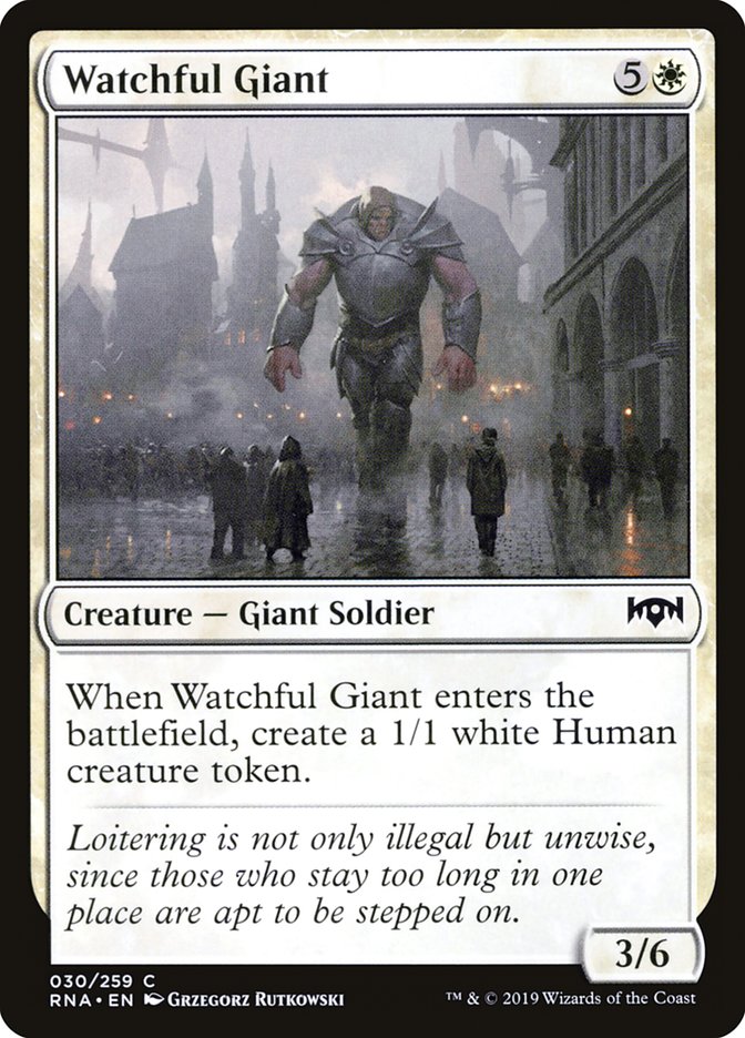 Watchful Giant [Ravnica Allegiance] | Jomio and Rueliete's Cards and Comics