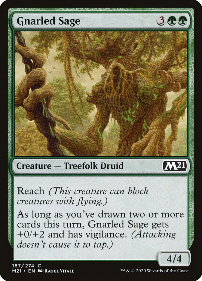 Gnarled Sage [Core Set 2021] | Jomio and Rueliete's Cards and Comics