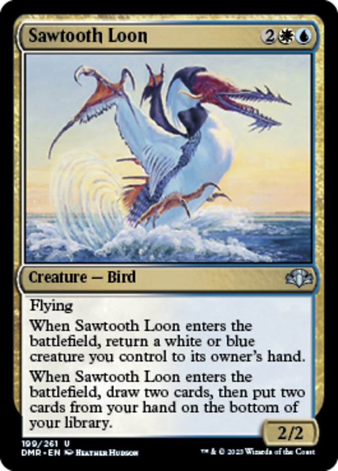 Sawtooth Loon [Dominaria Remastered] | Jomio and Rueliete's Cards and Comics