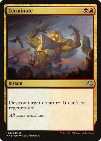 Terminate [Modern Masters 2017] | Jomio and Rueliete's Cards and Comics