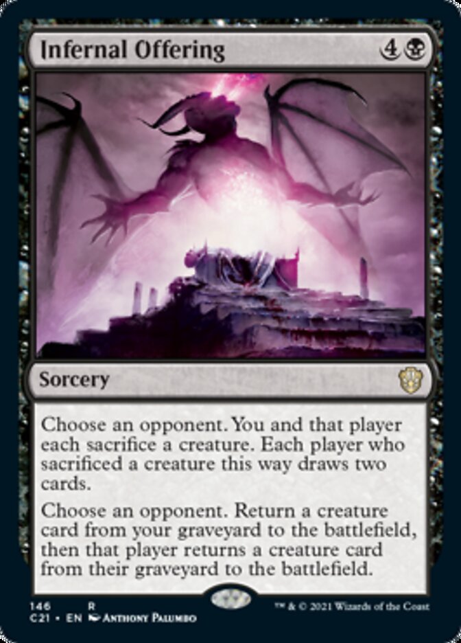 Infernal Offering [Commander 2021] | Jomio and Rueliete's Cards and Comics