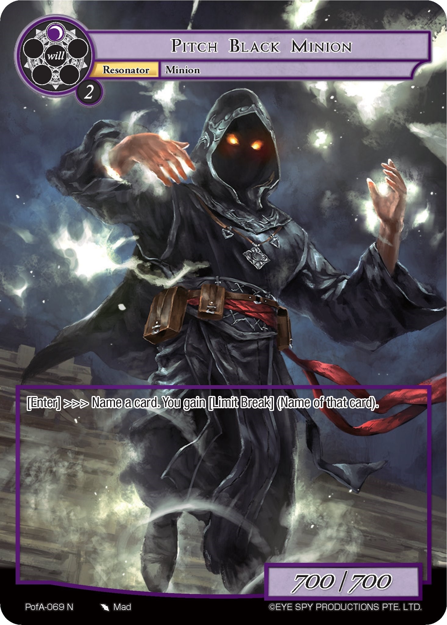 Pitch Black Minion (Full Art) (PofA-069) [Alice Origin IV: Prologue of Attoractia] | Jomio and Rueliete's Cards and Comics