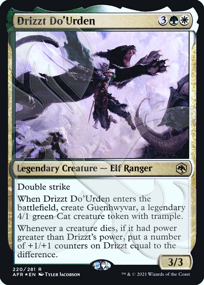 Drizzt Do'Urden (Ampersand Promo) [Dungeons & Dragons: Adventures in the Forgotten Realms Promos] | Jomio and Rueliete's Cards and Comics
