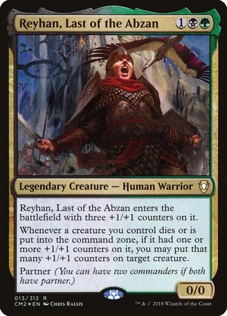 Reyhan, Last of the Abzan [Commander Anthology Volume II] | Jomio and Rueliete's Cards and Comics