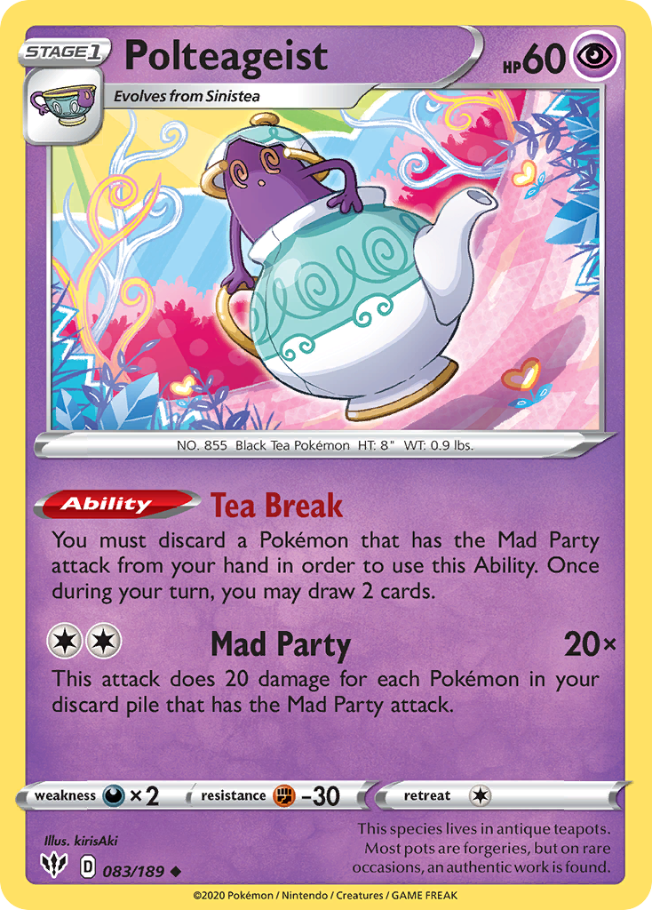 Polteageist (083/189) [Sword & Shield: Darkness Ablaze] | Jomio and Rueliete's Cards and Comics