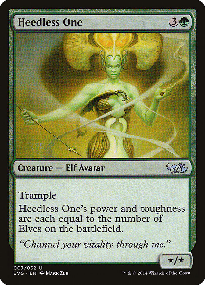 Heedless One (Elves vs. Goblins) [Duel Decks Anthology] | Jomio and Rueliete's Cards and Comics