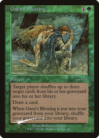 Gaea's Blessing [Arena League 2001] | Jomio and Rueliete's Cards and Comics