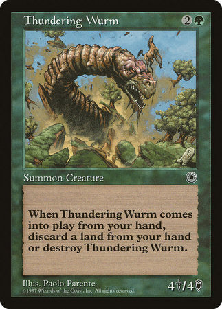 Thundering Wurm [Portal] | Jomio and Rueliete's Cards and Comics