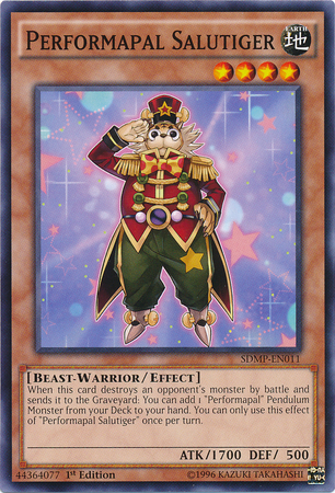 Performapal Salutiger [SDMP-EN011] Common | Jomio and Rueliete's Cards and Comics