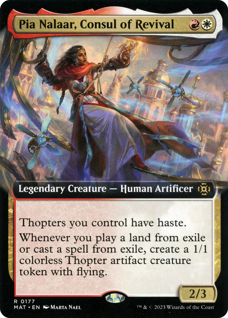 Pia Nalaar, Consul of Revival (Extended Art) [March of the Machine: The Aftermath] | Jomio and Rueliete's Cards and Comics
