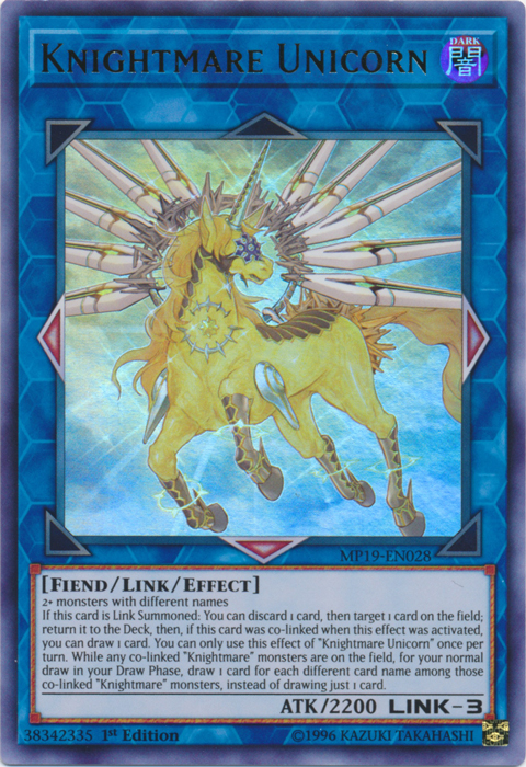 Knightmare Unicorn [MP19-EN028] Ultra Rare | Jomio and Rueliete's Cards and Comics