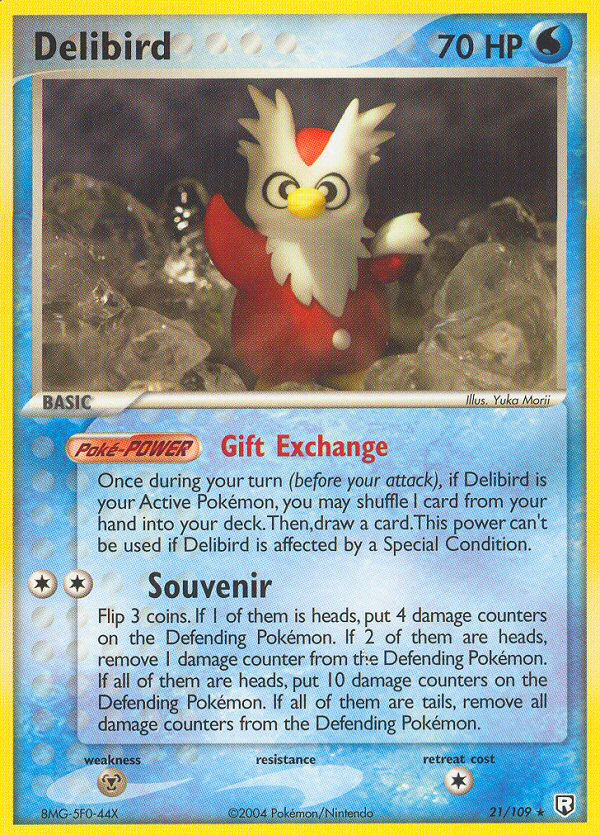 Delibird (21/109) [EX: Team Rocket Returns] | Jomio and Rueliete's Cards and Comics