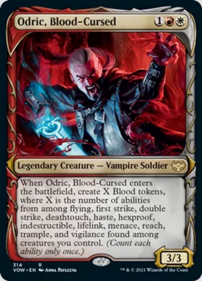 Odric, Blood-Cursed (Showcase Fang Frame) [Innistrad: Crimson Vow] | Jomio and Rueliete's Cards and Comics