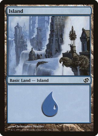 Island (33) [Duel Decks: Jace vs. Chandra] | Jomio and Rueliete's Cards and Comics