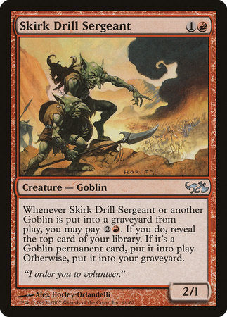 Skirk Drill Sergeant [Duel Decks: Elves vs. Goblins] | Jomio and Rueliete's Cards and Comics