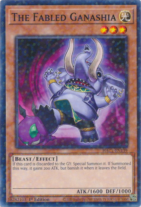 The Fabled Ganashia (Duel Terminal) [HAC1-EN139] Common | Jomio and Rueliete's Cards and Comics
