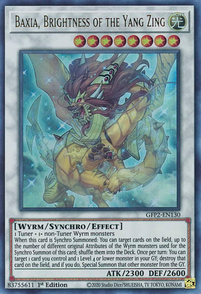 Baxia, Brightness of the Yang Zing [GFP2-EN130] Ultra Rare | Jomio and Rueliete's Cards and Comics