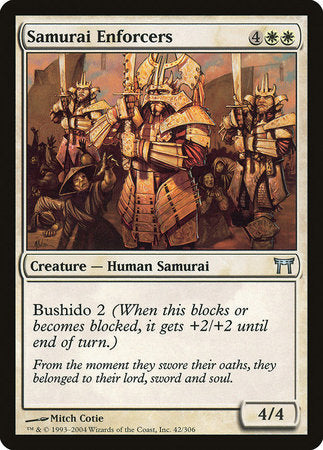 Samurai Enforcers [Champions of Kamigawa] | Jomio and Rueliete's Cards and Comics