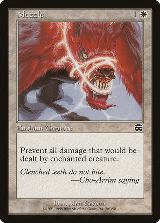 Muzzle [Mercadian Masques] | Jomio and Rueliete's Cards and Comics
