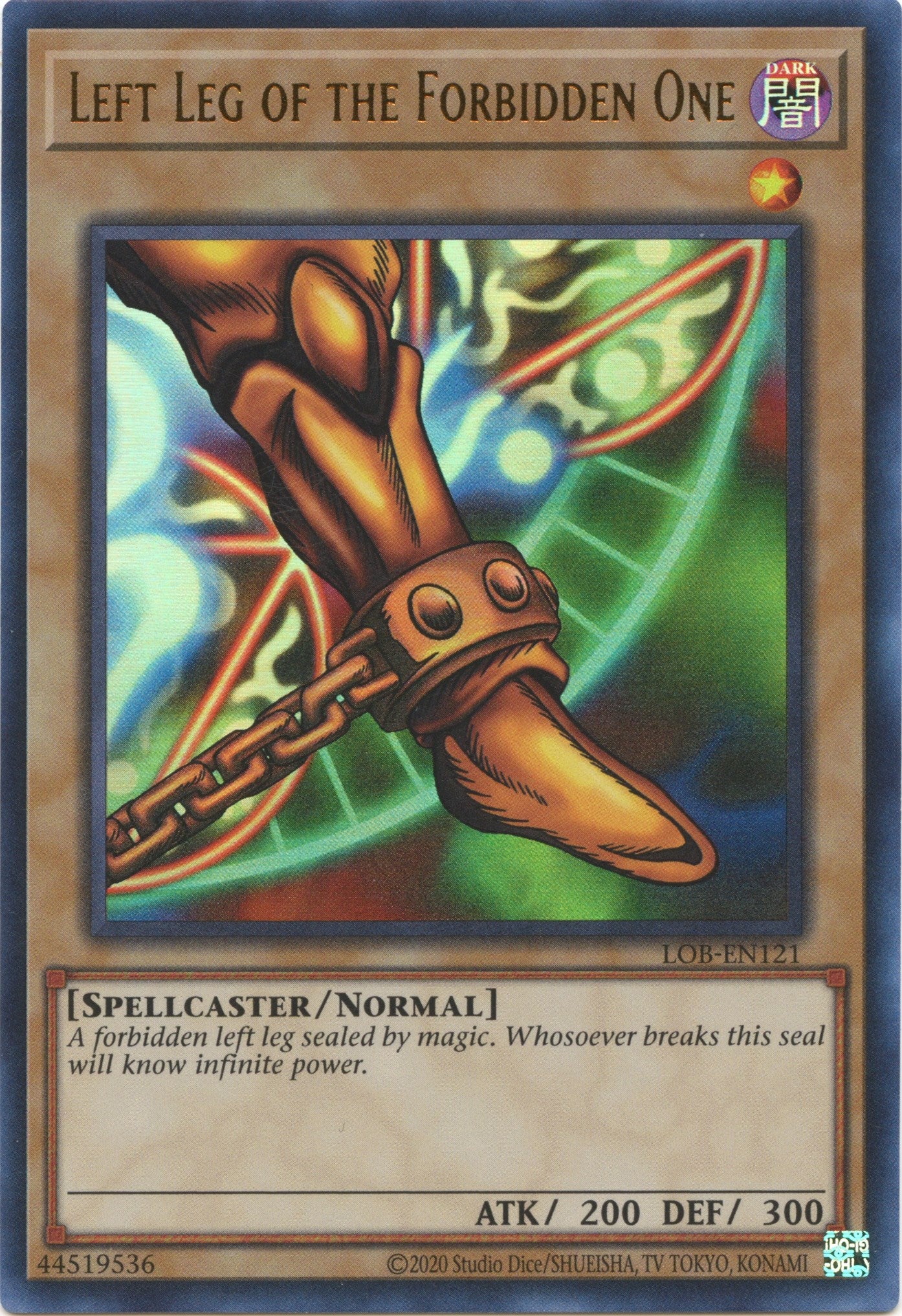 Left Leg of the Forbidden One (25th Anniversary) [LOB-EN121] Ultra Rare | Jomio and Rueliete's Cards and Comics