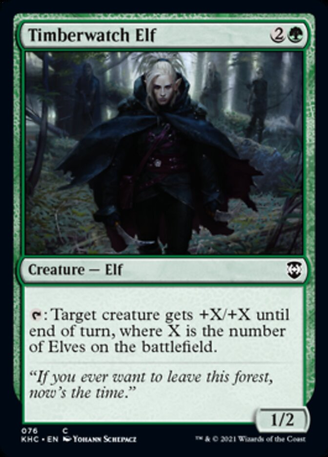 Timberwatch Elf [Kaldheim Commander] | Jomio and Rueliete's Cards and Comics