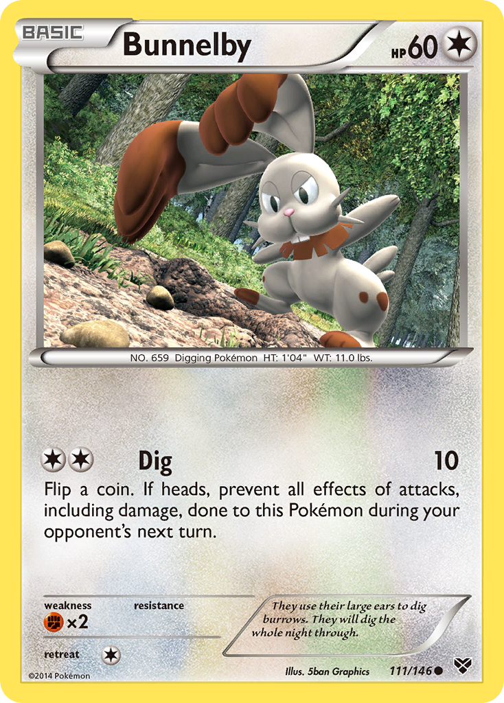 Bunnelby (111/146) [XY: Base Set] | Jomio and Rueliete's Cards and Comics