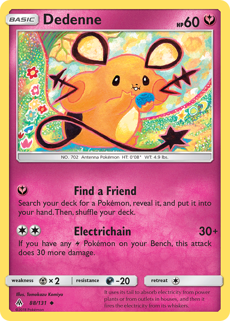 Dedenne (88/131) [Sun & Moon: Forbidden Light] | Jomio and Rueliete's Cards and Comics