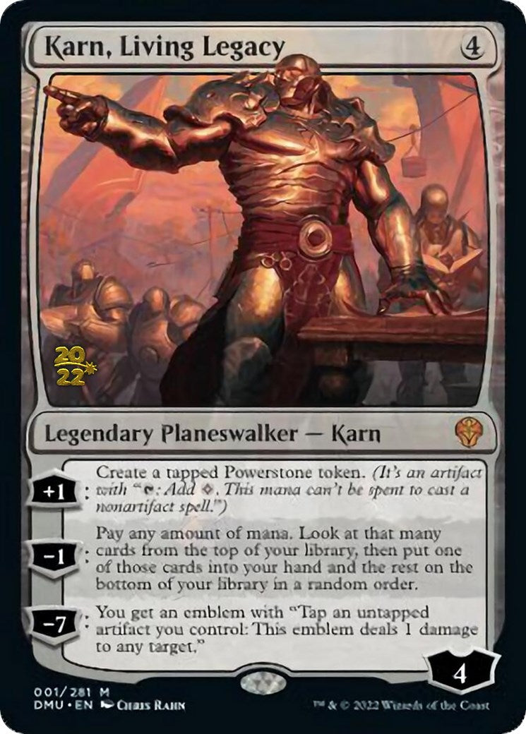 Karn, Living Legacy [Dominaria United Prerelease Promos] | Jomio and Rueliete's Cards and Comics