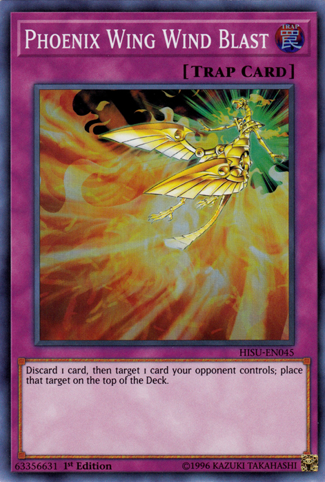 Phoenix Wing Wind Blast [HISU-EN045] Super Rare | Jomio and Rueliete's Cards and Comics