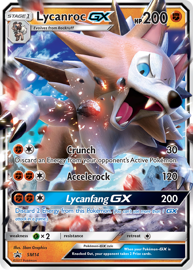 Lycanroc GX (SM14) [Sun & Moon: Black Star Promos] | Jomio and Rueliete's Cards and Comics