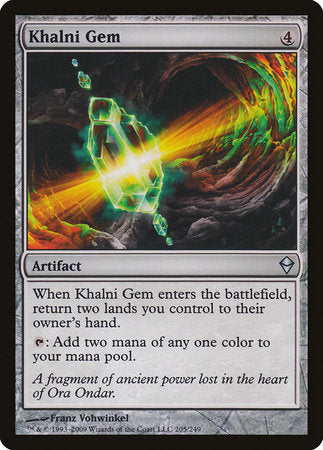 Khalni Gem [Zendikar] | Jomio and Rueliete's Cards and Comics