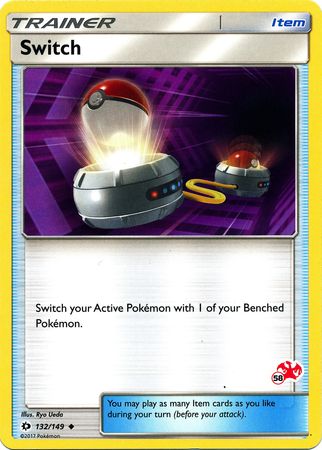 Switch (132/149) (Charizard Stamp #58) [Battle Academy 2020] | Jomio and Rueliete's Cards and Comics