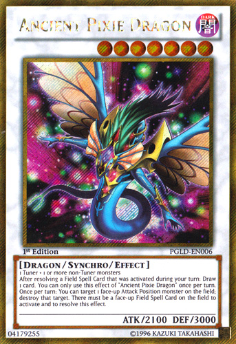 Ancient Pixie Dragon [PGLD-EN006] Gold Secret Rare | Jomio and Rueliete's Cards and Comics