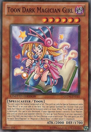 Toon Dark Magician Girl [GLD4-EN015] Common | Jomio and Rueliete's Cards and Comics
