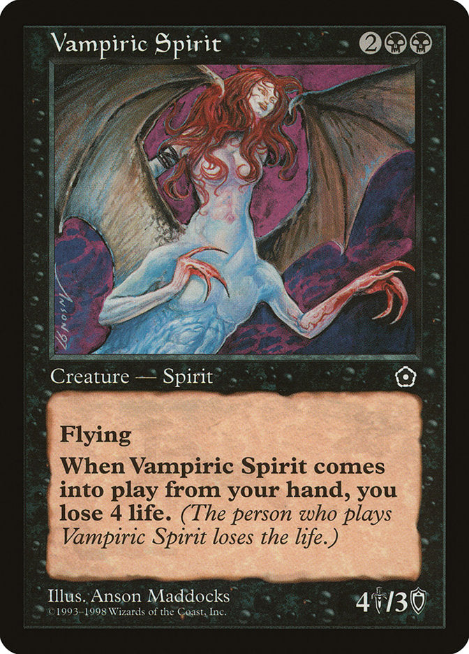 Vampiric Spirit [Portal Second Age] | Jomio and Rueliete's Cards and Comics