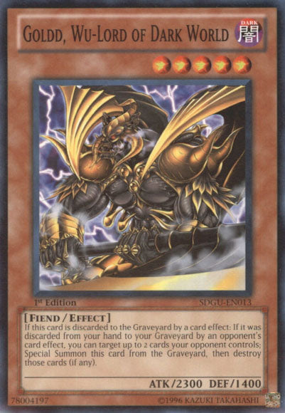 Goldd, Wu-Lord of Dark World [SDGU-EN013] Common | Jomio and Rueliete's Cards and Comics