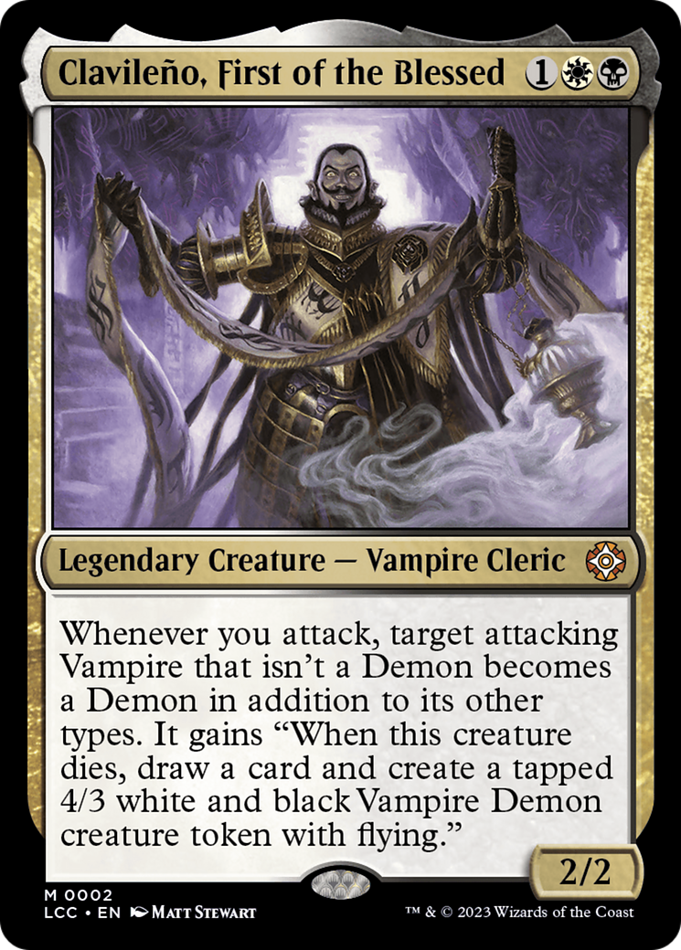 Clavileno, First of the Blessed [The Lost Caverns of Ixalan Commander] | Jomio and Rueliete's Cards and Comics