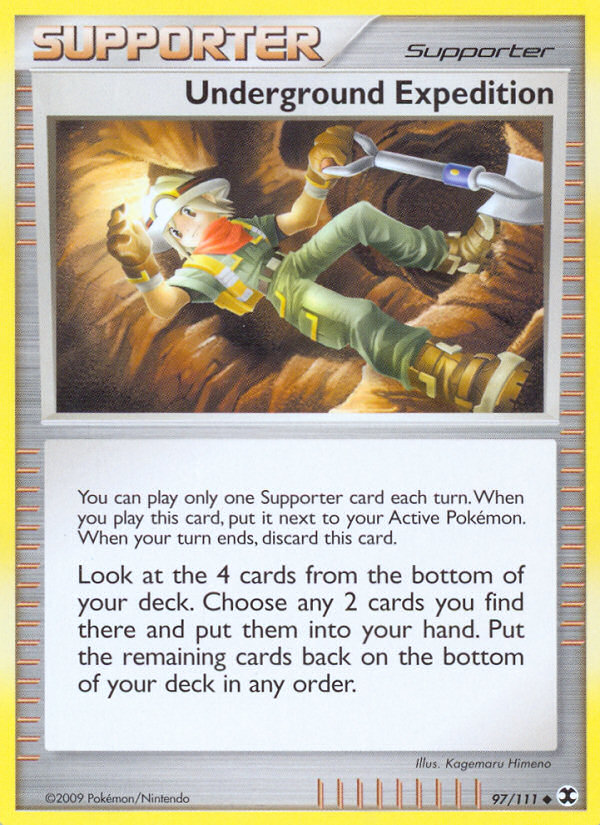 Underground Expedition (97/111) [Platinum: Rising Rivals] | Jomio and Rueliete's Cards and Comics