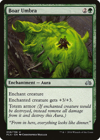 Boar Umbra [Planechase Anthology] | Jomio and Rueliete's Cards and Comics