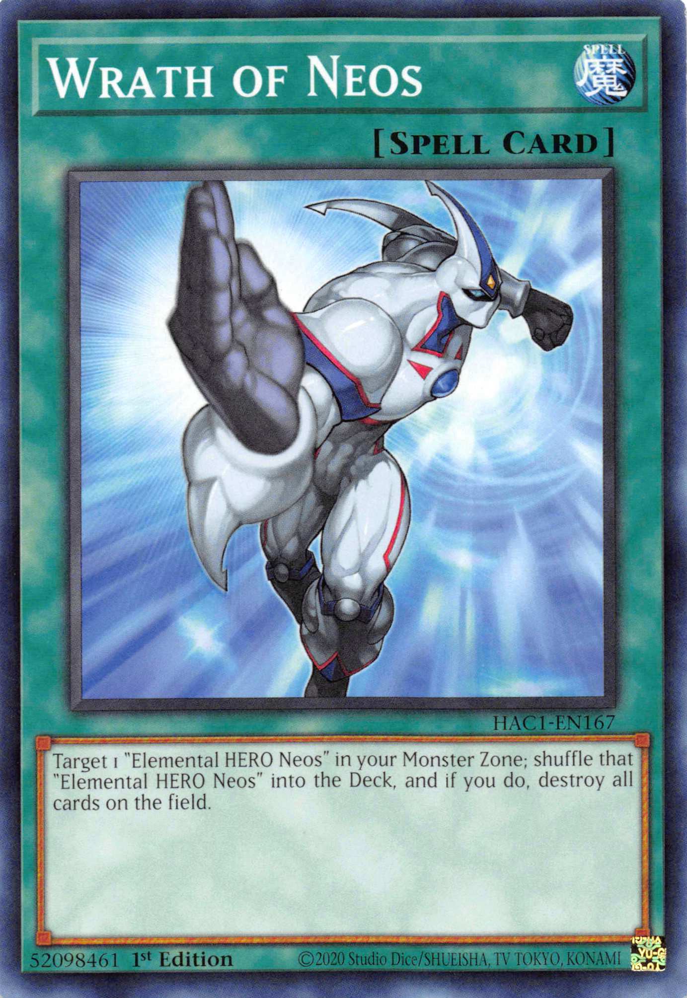 Wrath of Neos [HAC1-EN167] Common | Jomio and Rueliete's Cards and Comics