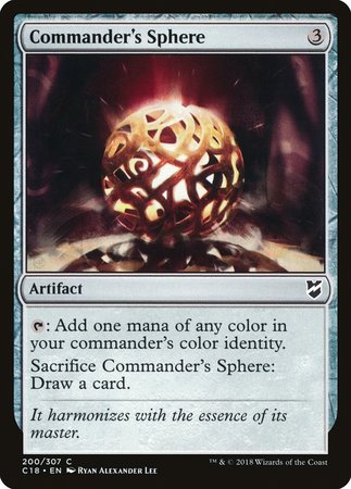 Commander's Sphere [Commander 2018] | Jomio and Rueliete's Cards and Comics