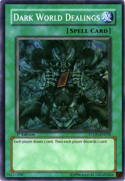 Dark World Dealings [STON-EN038] Super Rare | Jomio and Rueliete's Cards and Comics