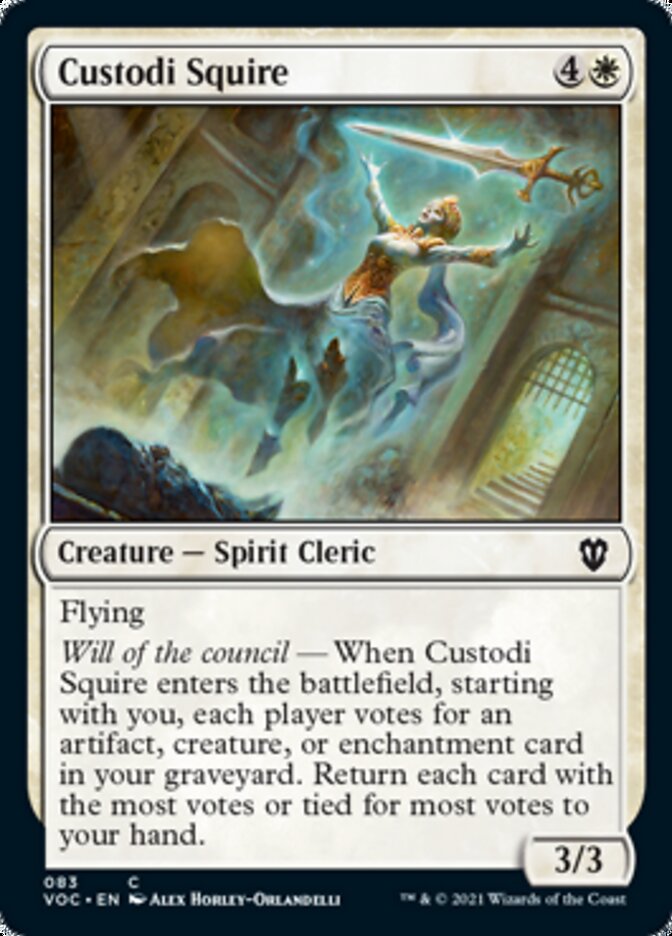Custodi Squire [Innistrad: Crimson Vow Commander] | Jomio and Rueliete's Cards and Comics