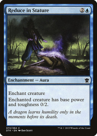 Reduce in Stature [Dragons of Tarkir] | Jomio and Rueliete's Cards and Comics