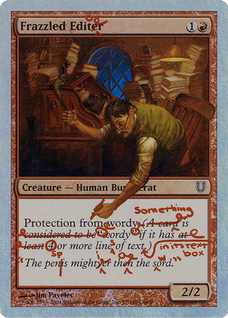 Frazzled Editor (Alternate Foil) [Unhinged] | Jomio and Rueliete's Cards and Comics